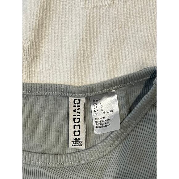 H&M Divided Knit LIke Blouse Womans L - Picture 3 of 3